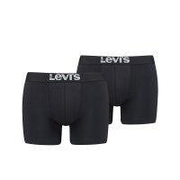 LEVIS Mens Solid Basic Boxer, Pack of 2, Boxer Shorts, Logo Waistband