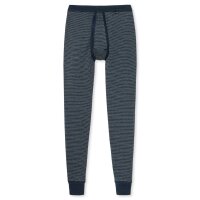 SCHIESSER Herren Unterhose lang - Original Feinripp Melange, Long Johns, Eingriff Dunkelblau M