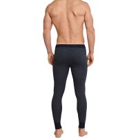 SCHIESSER Herren Unterhose lang - Original Feinripp Melange, Long Johns, Eingriff Dunkelblau M