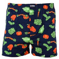 Happy Shorts Men´s Web Boxer Shorts - American Boxer Shorts Vegetables L (Large)