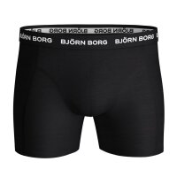 BJÖRN BORG Men Boxershorts 3-Pack - Pants, Cotton Stretch, Logo Waistband black S (Small)