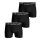 BJÖRN BORG Men Boxershorts 3-Pack - Pants, Cotton Stretch, Logo Waistband black S (Small)