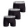 BJÖRN BORG Herren Boxershorts 3er Pack - Pants, Cotton Stretch, Logobund schwarz/weiß M