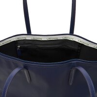LACOSTE Damen Handtasche mit Reißverschluss - Zip Tote Bag, 30x35x14cm (BxHxT) Dunkelblau