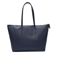 LACOSTE Damen Handtasche mit Reißverschluss - Zip Tote Bag, 30x35x14cm (BxHxT) Dunkelblau