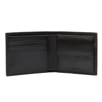 LACOSTE Mens Wallet, Genuine Leather - M Billfold Coin, 9,5x11,5x3cm (HxLxW) Black