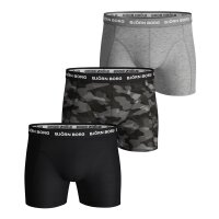 BJÖRN BORG Men Boxershorts 3-Pack - Pants, Cotton Stretch, Logo Waistband, Camouflage