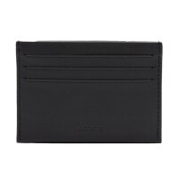 LACOSTE Herren Kreditkartenhülle, echtes Leder - Credit Card Holder, 7,5x11x1cm (HxLxB) Schwarz