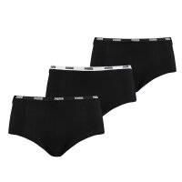 PUMA Ladies Iconic Mini Shorts, Pack of 3 - Soft Cotton Stretch Black S (Small)