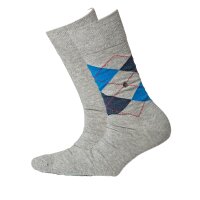 Burlington Herren Socken Everyday - Rautenmuster, Uni, 40-46, Vorteilspack