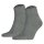 TOMMY HILFIGER Mens Quarter Socks, 2-pack - Sneaker, Plain, 39-49 Grey 39-42