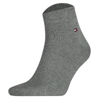 TOMMY HILFIGER Herren Quarter Socken, 2er Pack - Sneaker, Unifarben, 39-49 Grau 43-46