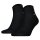 TOMMY HILFIGER Mens Quarter Socks, 2-pack - Sneaker, Plain, 39-49 Black 43-46
