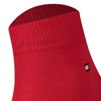TOMMY HILFIGER Herren Quarter Socken, 2er Pack - Sneaker, Unifarben, 39-49 Dunkelblau/Rot 43-46