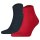 TOMMY HILFIGER Herren Quarter Socken, 2er Pack - Sneaker, Unifarben, 39-49 Dunkelblau/Rot 43-46