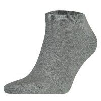 TOMMY HILFIGER Mens Sneaker Socks, 2-pack - TH, cotton, plain, 39-49 Grey 43-46