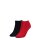 TOMMY HILFIGER Ladies Sneaker Socks, 2-pack - TH, cotton, plain, 35-42 Dark Blue/Red 39-42