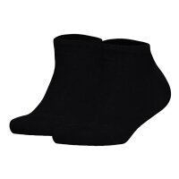 TOMMY HILFIGER Kinder Sneaker Socken, 2er Pack - Teen, TH, Baumwolle, Uni, 23-42 Schwarz 31-34