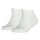 TOMMY HILFIGER childrens sneaker socks, pack of 2 - Teen, TH, cotton, plain, 23-42 White 39-42