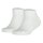 TOMMY HILFIGER childrens sneaker socks, pack of 2 - Teen, TH, cotton, plain, 23-42 White 39-42