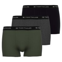 TOM TAILOR Mens Boxer Shorts, 3-pack - Hip Pants, Buffer G4, Boxer Brief, Uni