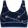 Champion Damen Bustier - Seamless Bralette, Allover-Logo Blau XS