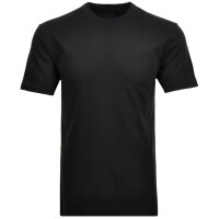 RAGMAN Herren T-Shirt 2er Pack - 1/2 Arm, Unterhemd, Rundhals Schwarz M