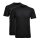RAGMAN Mens T-Shirt 2-pack - 1/2 sleeve, undershirt, round neck Black M (Medium)