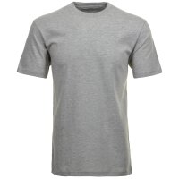 RAGMAN Herren T-Shirt 2er Pack - 1/2 Arm, Unterhemd, Rundhals Grau XL