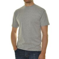 RAGMAN Herren T-Shirt 2er Pack - 1/2 Arm, Unterhemd, Rundhals Grau XL