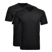 RAGMAN Herren T-Shirt 2er Pack - 1/2 Arm, Unterhemd, V-Neck