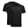 RAGMAN Herren T-Shirt 2er Pack - 1/2 Arm, Unterhemd, V-Neck Schwarz S