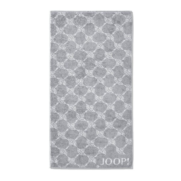 JOOP! Duschtuch Classic Cornflower Frottierkollektion - 80x150 cm, Walkfrottier Grau