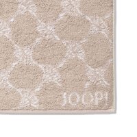 JOOP! Gästetuch Classic Cornflower Frottierkollektion - Walkfrottier Beige 30x50cm