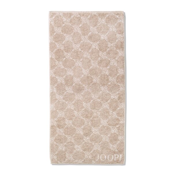 JOOP! Handtuch Classic Cornflower Frottierkollektion - Walkfrottier Beige 50x100cm