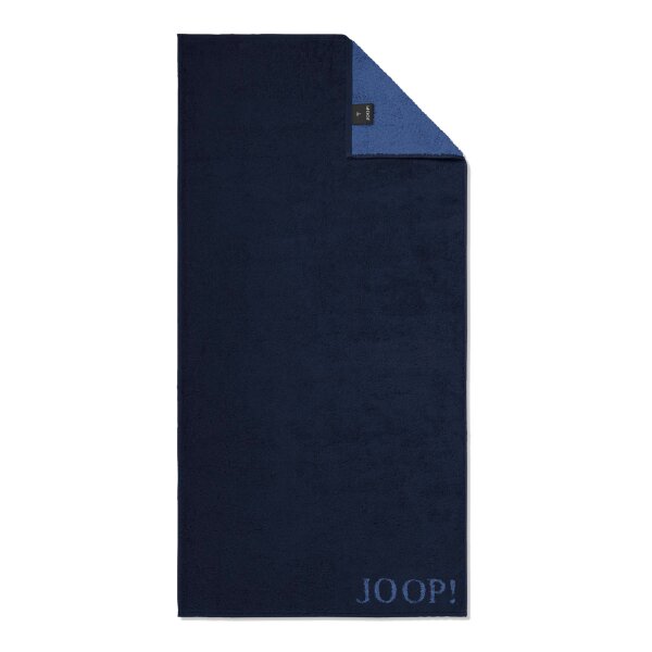 JOOP! Handtuch Classic Frottierkollektion - Walkfrottier Blau 50x100cm