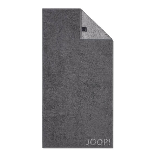 JOOP! Handtuch Classic Frottierkollektion - Walkfrottier Anthrazit 50x100cm