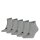 HEAD Unisex Quarter Socken, 5er Pack - Kurzsocken, einfarbig Grau 39-42