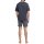 SCHIESSER mens pyjama set - 2-piece, shorty, short, V-neck, plain/checked