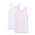 s.Oliver Girls Undershirt 2-Pack - Shirt without Arms, Shirt, fine rib, Cotton Stretch Pink striped/White 104