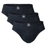CECEBA Mens Brief, 3-pack - Sport Brief, Basic, Cotton, M-8XL, plain Black M (Medium)