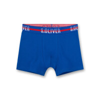 s.Oliver Jungen Hipshorts - 2er Pack, Pants, Unterhose, Cotton Stretch Grau/Blau 140