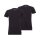 Levis Men T-Shirt, 2 Pack - round Neck, short Sleeve, plain Black XL (X-Large)