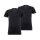 LEVIS Men T-Shirt, 2 Pack - V-Neck, short Sleeve, plain Black XL (X-Large)