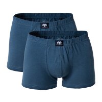 CECEBA Mens Shorts, Pack of 2 - Short Pants, Basic, Cotton Stretch, M-8XL, plain Blue 3XL (XXX-Large)