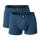 CECEBA Herren Shorts, 2er Pack - Short Pants, Basic, Baumwoll Stretch, M-8XL, einfarbig Blau 3XL