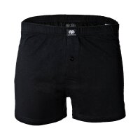 CECEBA Herren Shorts, 2er Pack - Boxershort, Basic, Baumwolle, M-8XL, einfarbig Schwarz M