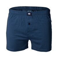 CECEBA Mens Shorts, pack of 2 - Boxer, Basic, cotton, M-8XL, plain Blue 3XL (XXX-Large)