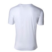 CECEBA Men American T-Shirt, 2-pack - round neck, short sleeve, cotton, uni White 4XL (4X-Large)
