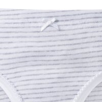 SCHIESSER Mädchen Slip - Unterhose, Hüftslip, Feinripp, Basic, 98-140 Grau 92